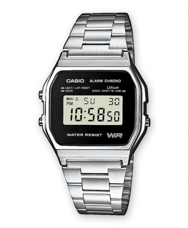 montre-casio-vintage-acier-fond-noir-ref_A158WEA-1EF