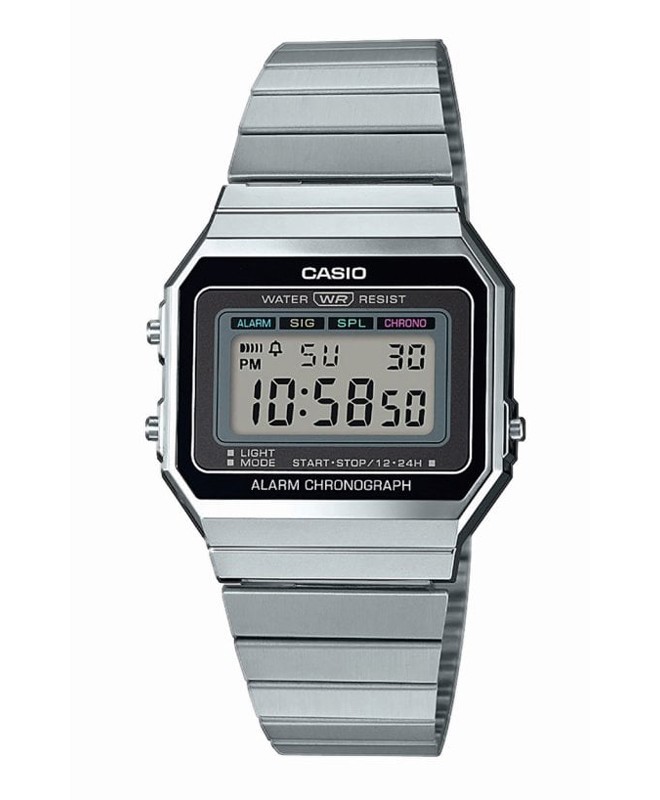 Montre casio vintage noir hot sale