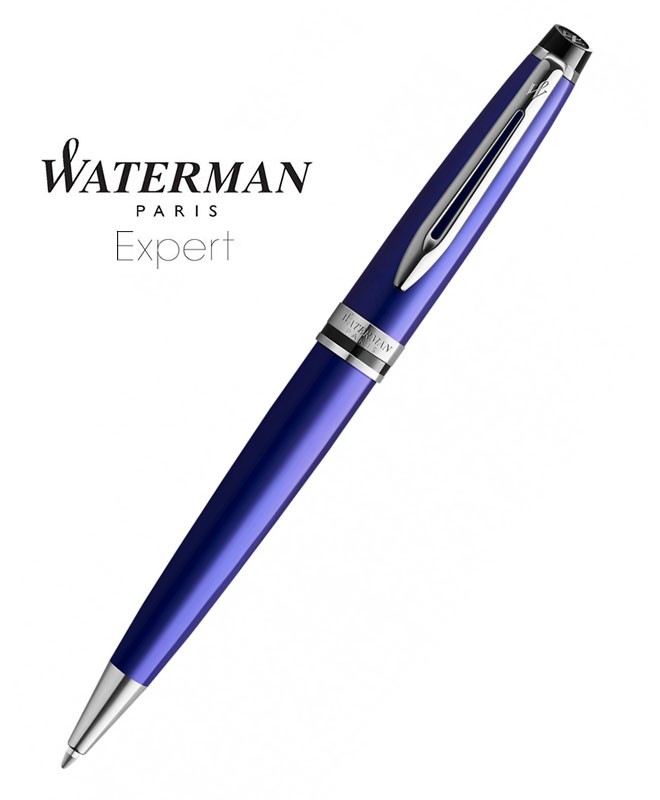 Waterman Expert Stylo roller, Laqué gris métallique et bleu