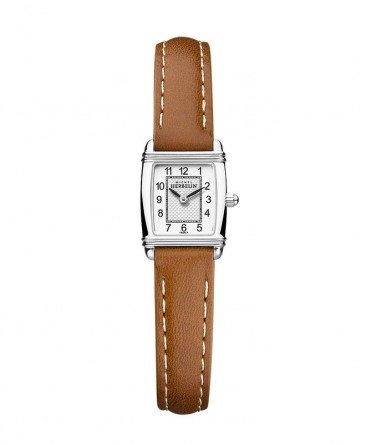 montre-michel-herbelin-art-deco-mini-tonneau-cuir-marron-ref_17438/22GO