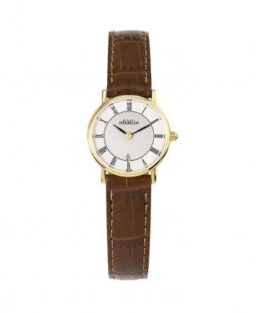 montre-michel-herbelin-classique-cuir-marron-ref_16845/P08GO