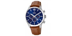 montre-festina-timeless-chronographe-bleu-cuir-marron_F20542/3