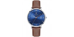 montre-pierre-lannier-inti-cadran-bleu-bracelet-cuir-brun_208h164