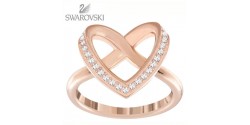 Swarovski Bague Cupidon Doré Rose Taille 55