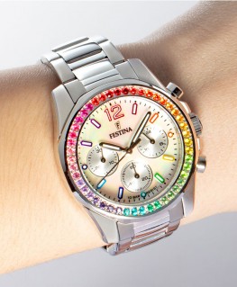 montre-festina-boyfriend-rainbow-acier_F20606/2-porte