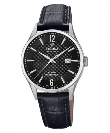 montre-festina-swiss-made-acier-cadran-noir-cuir-noir_20007/4