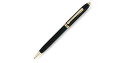 Stylo Cross Townsend Laque Noire/Or Bille