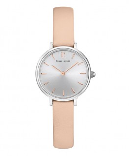 montre-pierre-lannier-nova-cadran-argente-cuir-rose_013N625