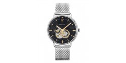 montre-pierre-lannier-trio-cadran-noir-bracelet-acier-milanais_334b131