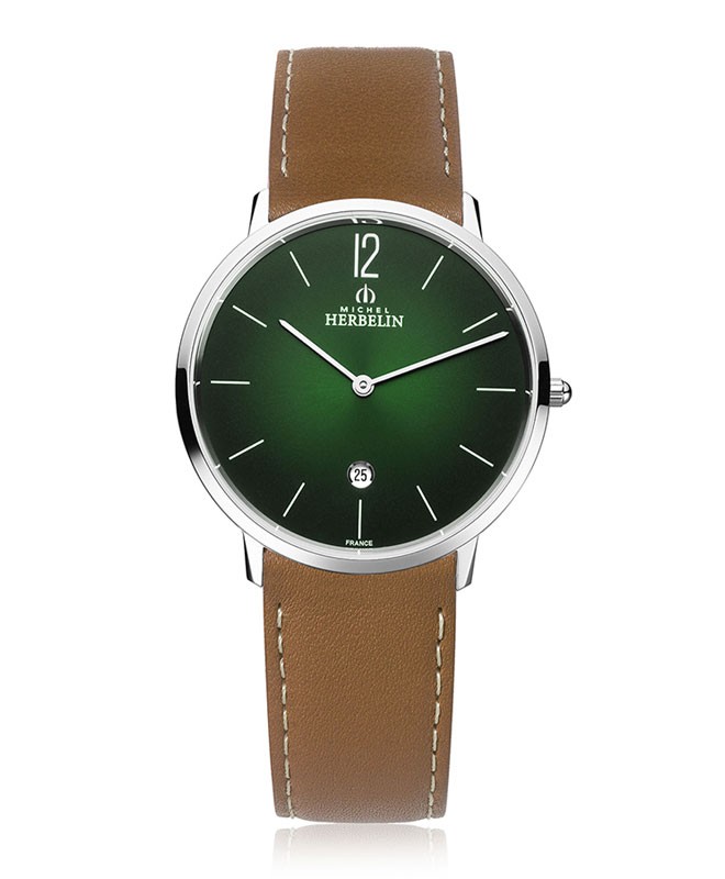 Montre Michel Herbelin City Cadran Vert ref 19515 16NGO