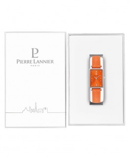 montre-pierre-lannier-ariane-cadran-orange-bracelet-cuir-orange_049d655-pierre-lannier-coffret