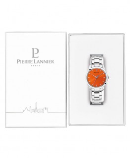 montre-pierre-lannier-roxane-cadran-orange-bracelet-acier_069g651-pierre-lannier-coffret