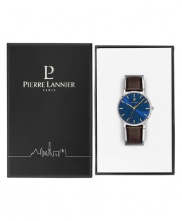 montre-pierre-lannier-essentiel-cadran-bleu-bracelet-cuir-brun_217g164-pierre-lannier-coffret