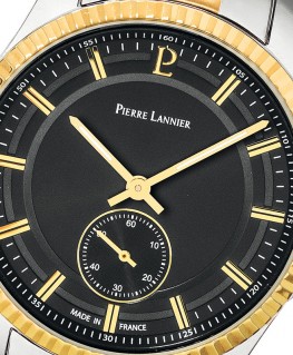 montre-pierre-lannier-metropolitain-cadran-noir-bracelet-acier-bicolore_248d231-pierre-lannier-cadran