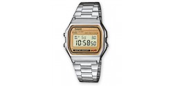 Casio Vintage Acier Fond Doré GM A158WEA-9EF