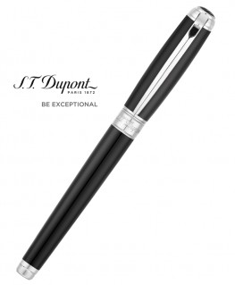 Stylo Plume St Dupont Line D Medium Noir et Palladium 410100M