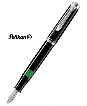  Stylos Plume Pelikan M405 Noir et Argent Réf_924563