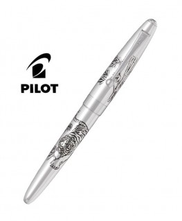 Stylo Plume Pilot Tigre Silver Argent Massif Réf_FKN-70SR-TRM