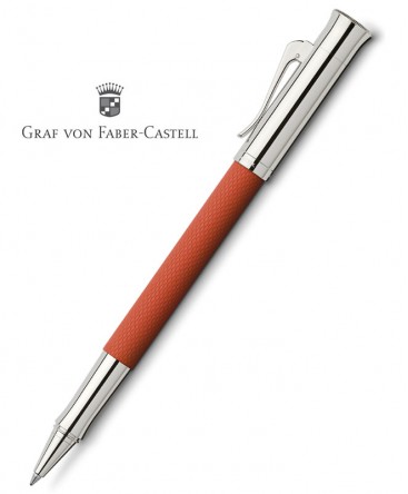 stylo-roller-graf-von-faber-castell-guilloche-orange-ref_146517